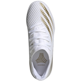 Adidas X GHOSTED.3 em chuteiras Junior EG8225 branco branco 1