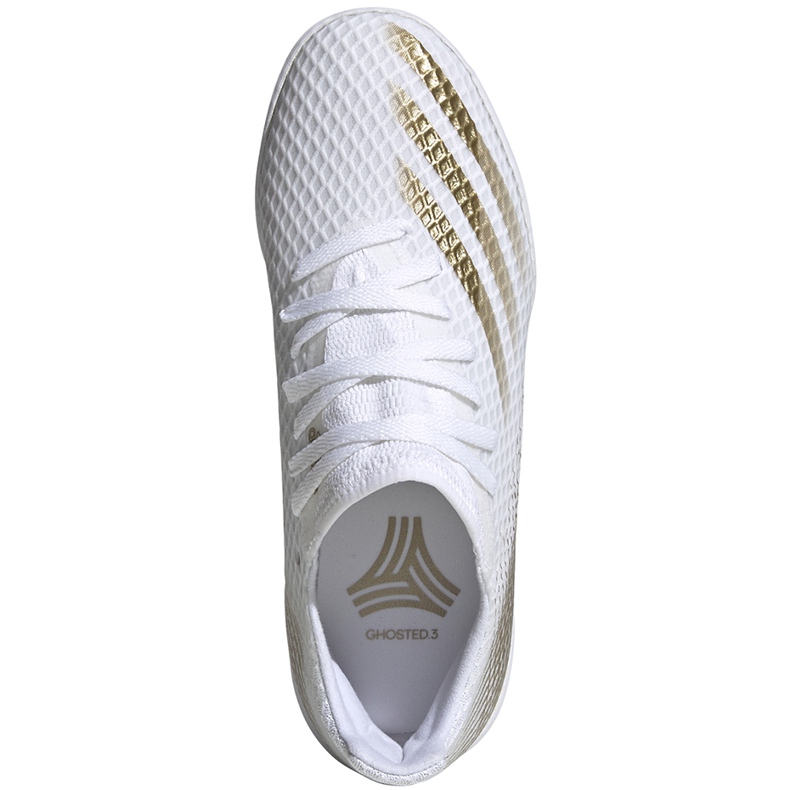 Adidas X GHOSTED.3 em chuteiras Junior EG8225 branco branco 1