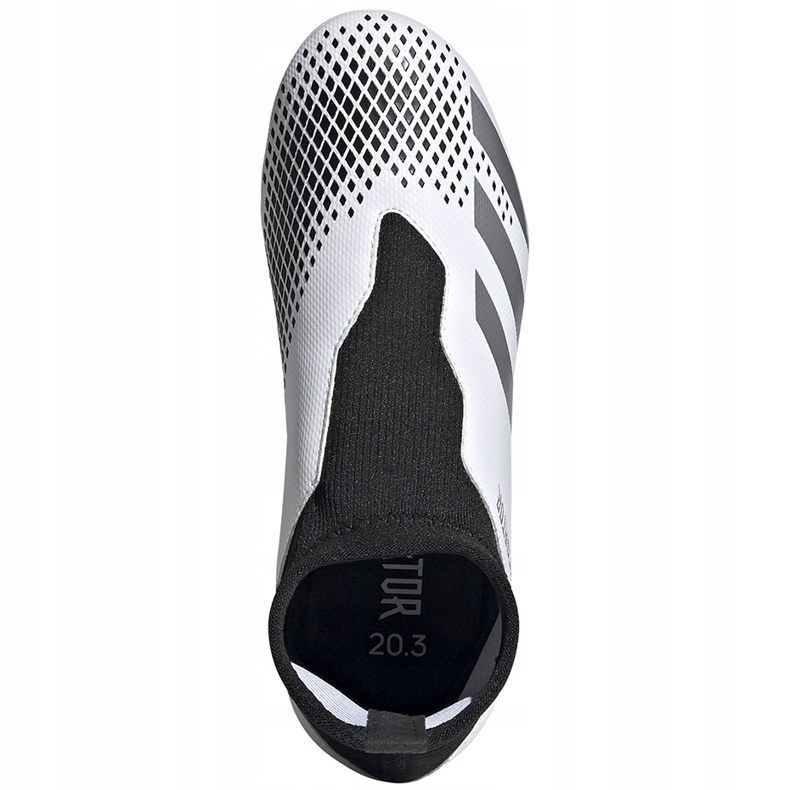 Chuteiras Adidas Predator 20.3 Ll Fg Junior FW9212 branco branco 1