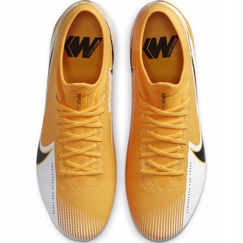 Chuteiras Nike Mercurial Vapor 13 Pro Fg AT7901 801 laranja amarelo 1