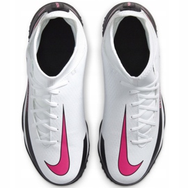 Chuteira Nike Phantom Gt Club Df Tf Junior CW6729 160 branco branco 1