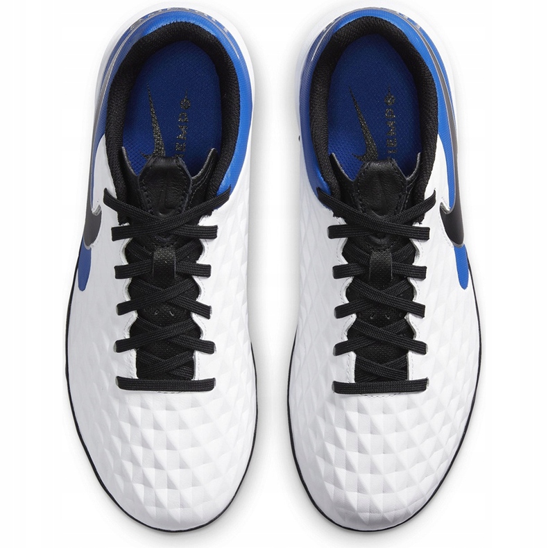 Chuteira Nike Tiempo Legend 8 Academy Tf Junior AT5736 104 azul branco 1