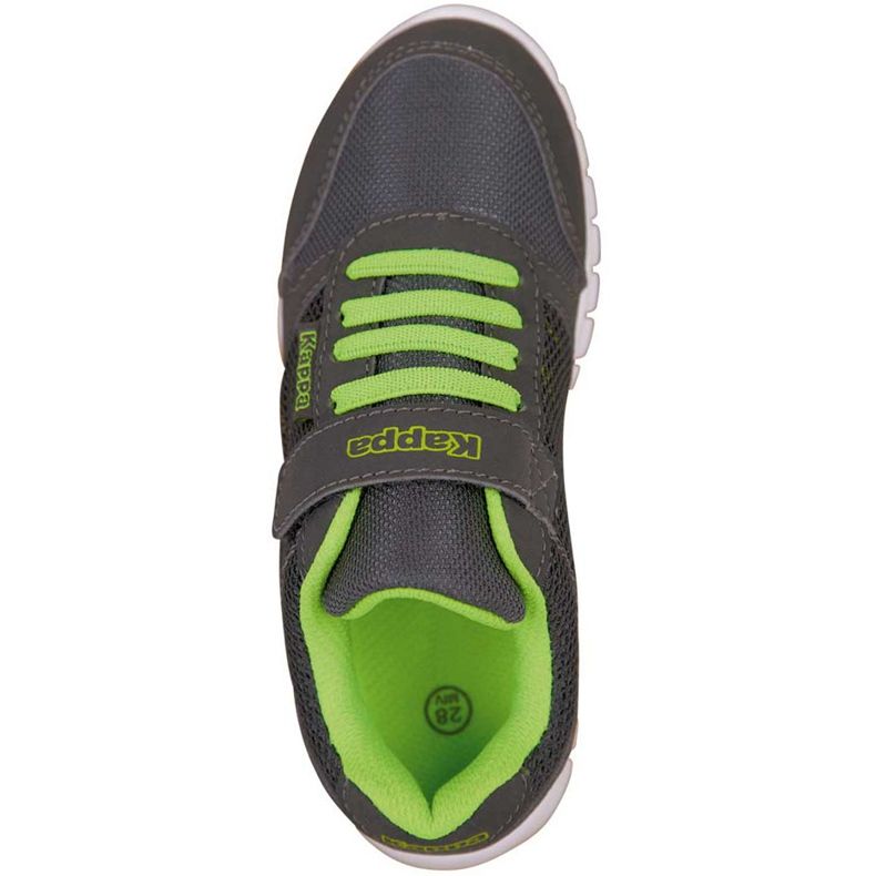 Sapatos infantis Kappa Stay K verde-cinza 260527K 1330 1