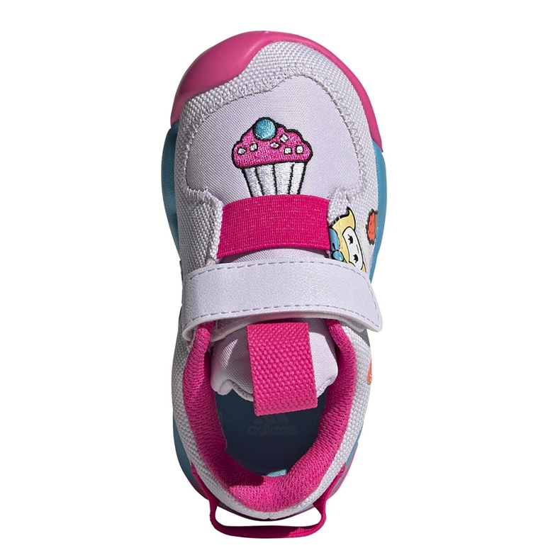 Sapatos infantis Adidas Active Play I branco-azul-rosa FW8395 roxo 1
