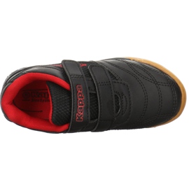 Sapatos infantis Kappa Kickoff Oc K preto-vermelho 260695K 1120 1