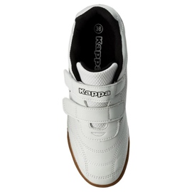 Sapatos infantis Kappa Kickoff T branco e preto 260509T 1011 1