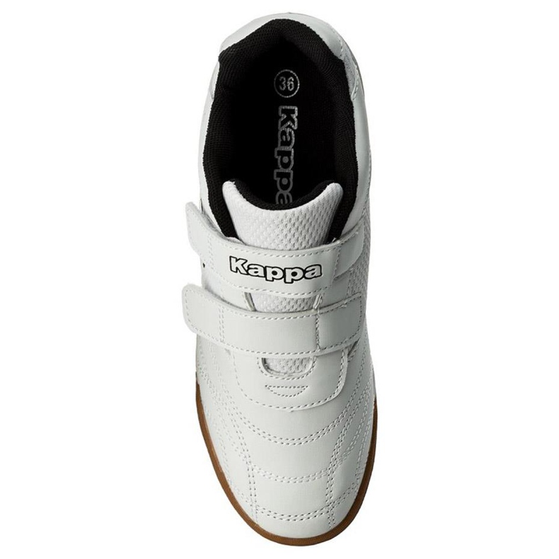 Sapatos infantis Kappa Kickoff T branco e preto 260509T 1011 1