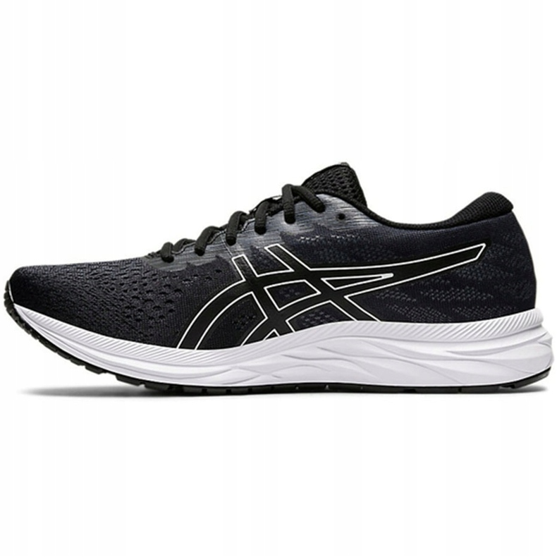 Tênis de corrida masculino Asics Gel Excite 7 preto e branco 1011A657 001 1