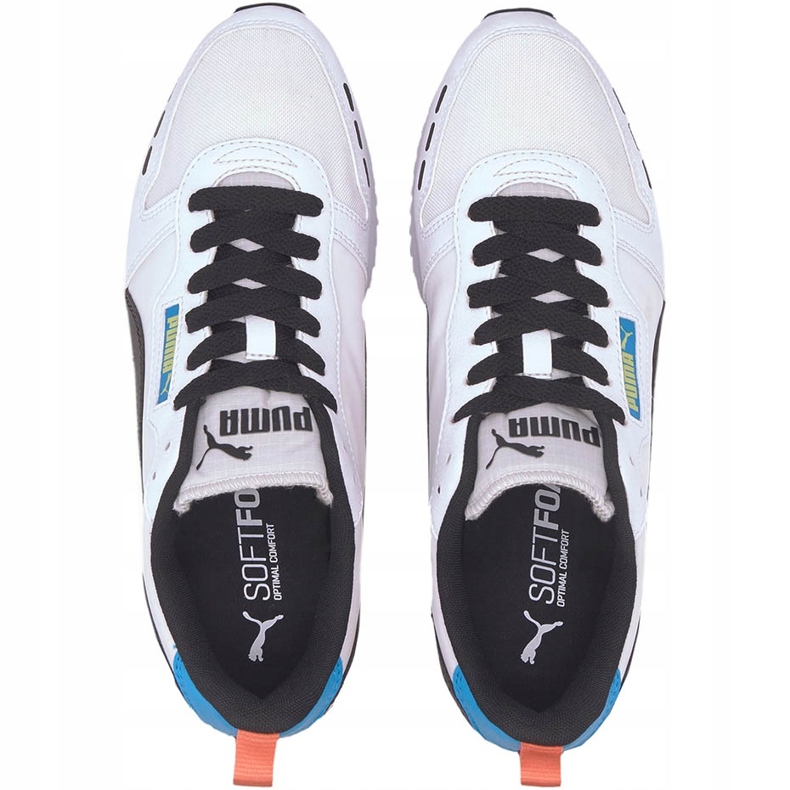 Sapatos masculinos Puma R78 Neon branco 373203 02 multicolorido 1