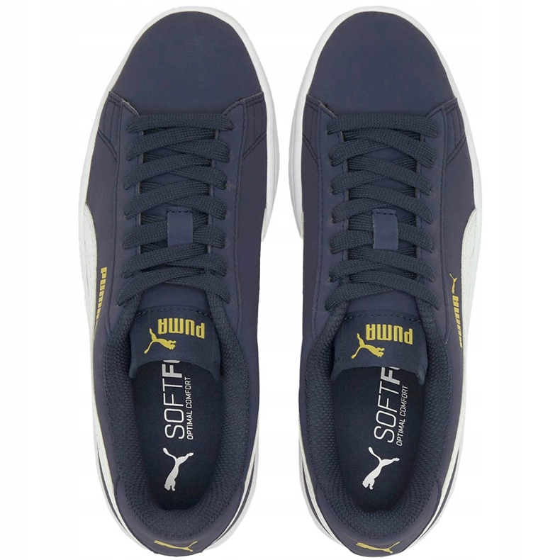 Puma Smash v2 Buck azul marinho 365182 22 calçados infantis 2