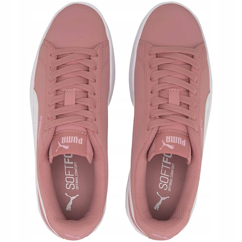 Puma Smash v2 Buck Jr. rosa 365182 21 calçados infantis 1