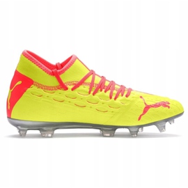 Puma Future 5.2 Netfit Osg Evo Fg Ag 106007 01 chuteiras amarelo vermelho 1