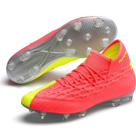 Puma Future 5.2 Netfit Osg Evo Fg Ag 106007 01 chuteiras amarelo vermelho 2