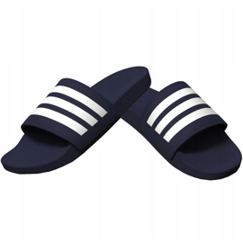 Chinelos Adidas Adilette Comfort azul marinho B42114 branco 1