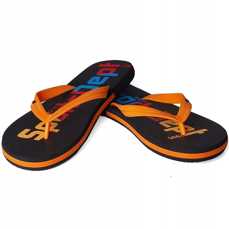 Chinelos masculinos 4F multicolor H4L20 KLM006 90S laranja 1
