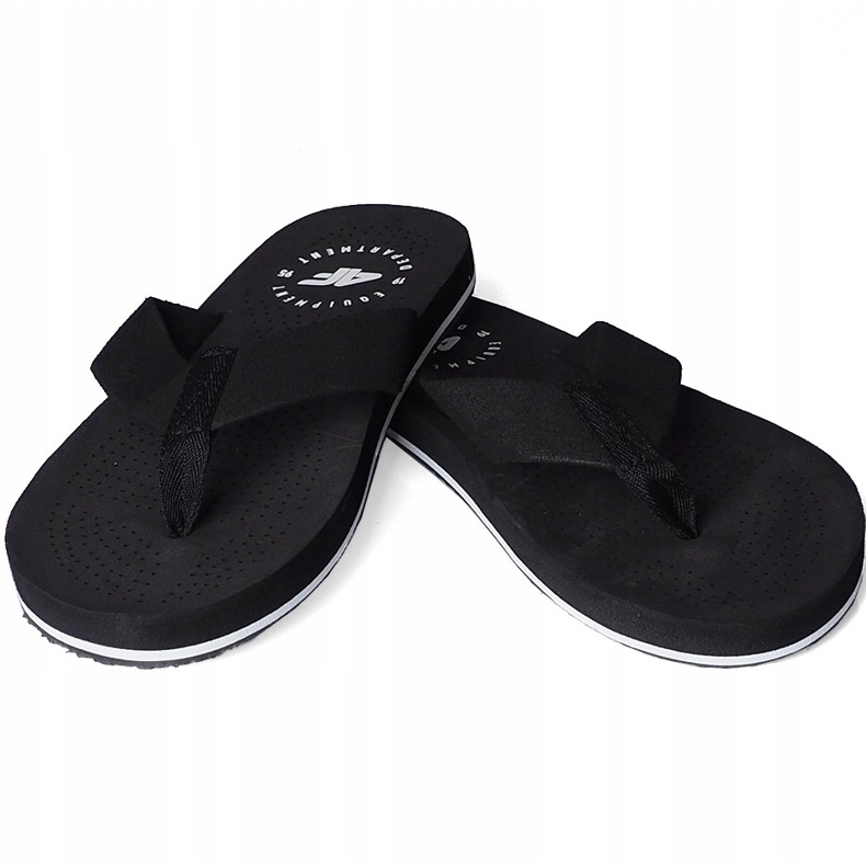 Chinelos masculinos 4F preto profundo H4L20 KLM004 20S 1