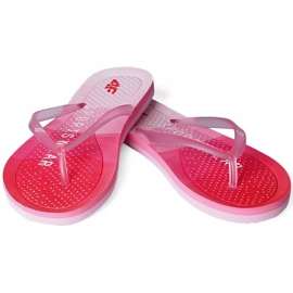 Chinelos femininos 4F vermelho H4L20 KLD003 62S rosa 1