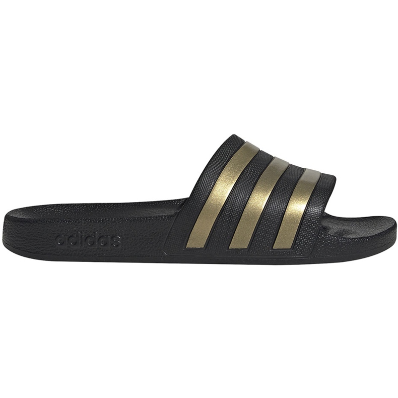 Chinelos Adidas Adilette Aqua EG1758 preto dourado 2