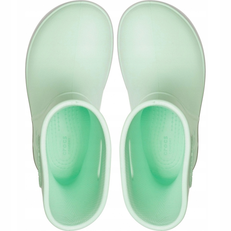 Botas de chuva Crocs para crianças Bota de chuva Crocband Kids verde 205827 3TO 1