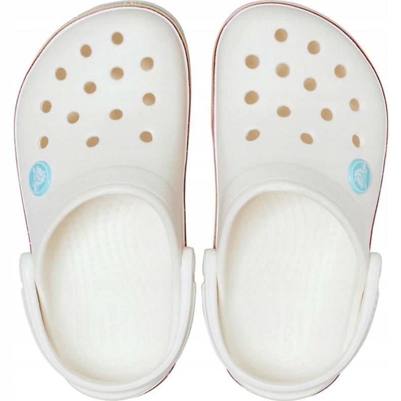 Crocs para crianças Crocband Rainbow Glitter Clg K branco 206151 100 1