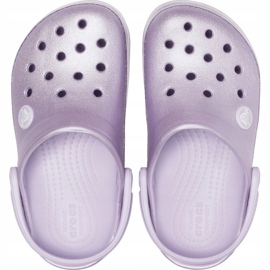 Crocs para crianças Crocband Glitter Clog Kids roxo 205 936 530 tolet 1