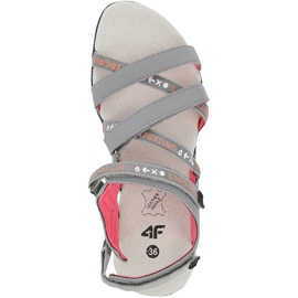 Sandálias femininas 4F multicolor HJL20 JSAD001 90S laranja rosa cinza 1