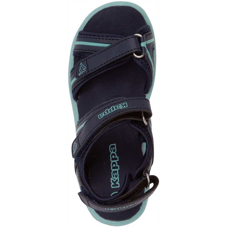 Sandálias infantis Kappa Breezy Ii K Calçado infantil azul marinho-menta 260679K 6737 azul-marinho 1