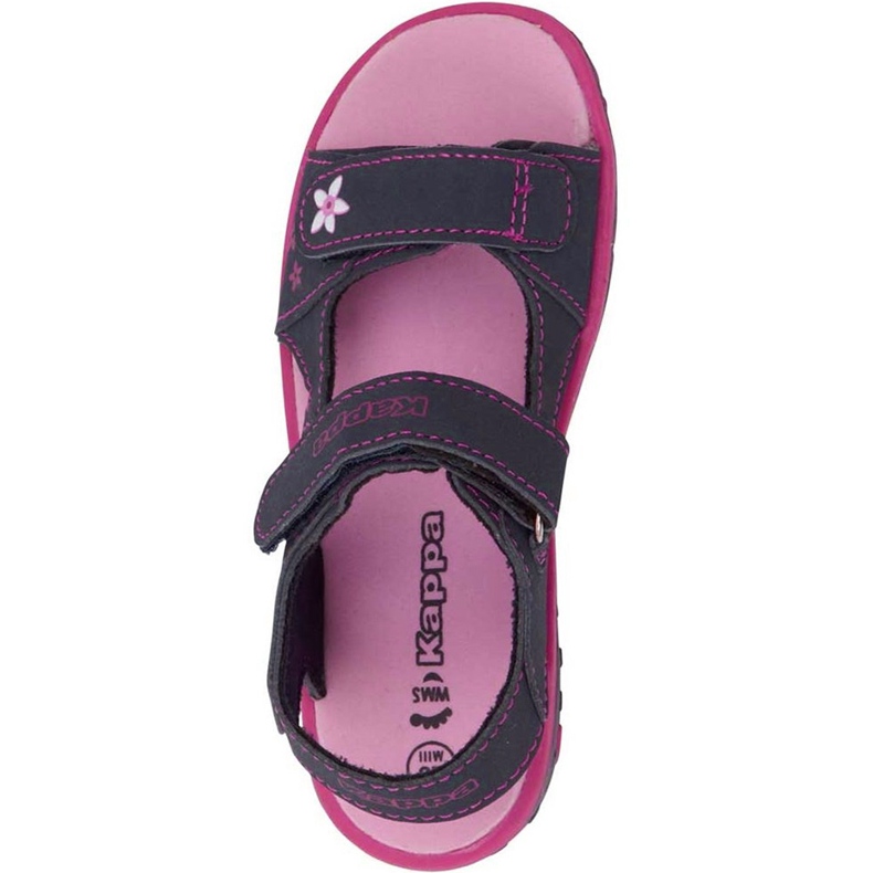 Calçado Kappa Blossom K Sandálias infantis para crianças azul marinho-rosa 260593K 6722 1