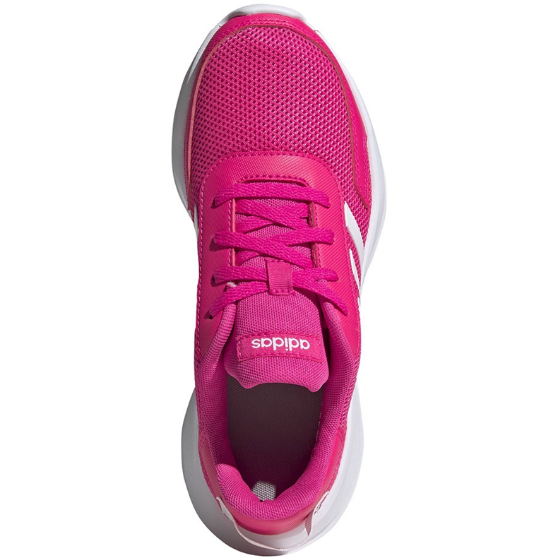 Sapatos infantis Adidas Tensaur Run K rosa e branco EG4126 1