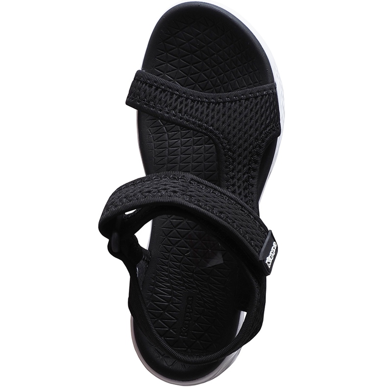 Sandálias femininas Kappa Vedity Ii preto e branco 242811 1110 1