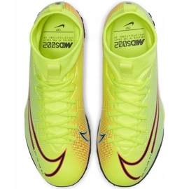 Chuteira Nike Mercurial Superfly 7 Academy Mds Tf Junior BQ5407 703 multicolorido amarelo 1