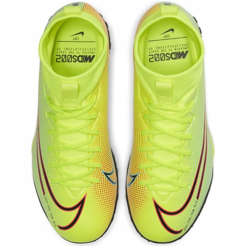 Chuteira Nike Mercurial Superfly 7 Academy Mds Tf Junior BQ5407 703 multicolorido amarelo 1