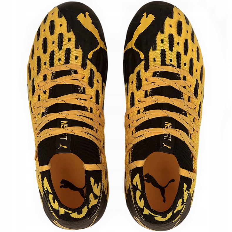 Puma Future 5.1 Netfit Fg Ag Junior 105805 02 chuteiras amarelo 1