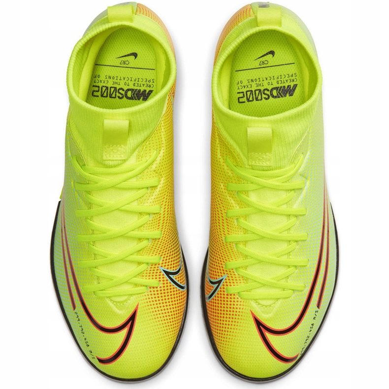 Chuteira Nike Mercurial Superfly 7 Academy Mds Ic Junior BQ5529 703 multicolorido amarelo 1
