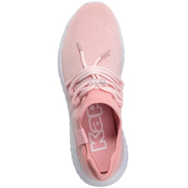 Sapatos femininos Kappa Zuc rosa e branco 242818 2110 1