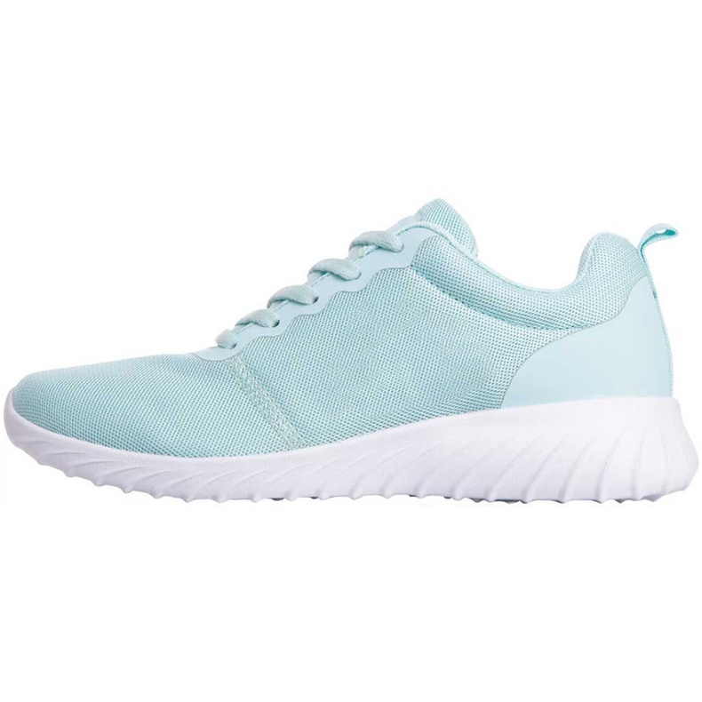 Sapatos femininos Kappa Ces branco-menta 242685NC 3710 verde 1