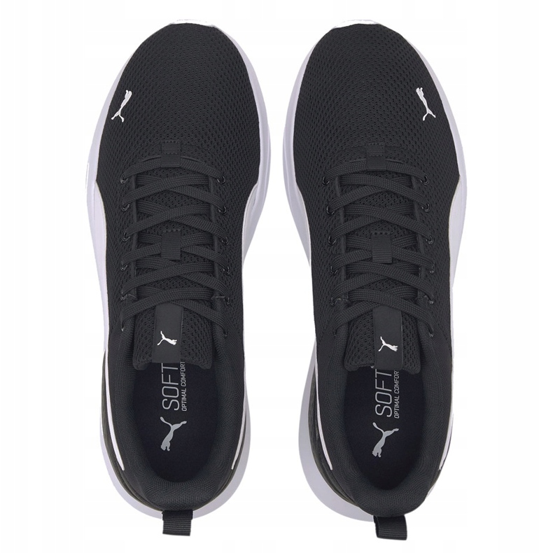 Sapatos masculinos Puma Anzarun Lite preto e branco 371128 02 1