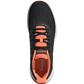 Sapatos masculinos Adidas Runfalcon preto e laranja EG8609 1