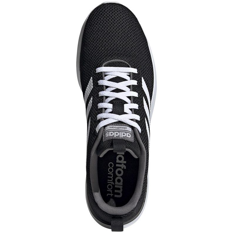 Sapatos masculinos Adidas Lite Racer Cln preto e branco EE8138 1
