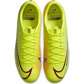 Chuteira Nike Mercurial Vapor 13 Academy Mds FG / MG Junior CJ0980 703 amarelo amarelo 1