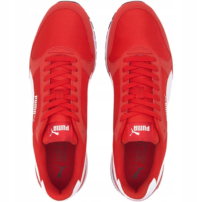Calçados masculinos Puma St Runner v2 Malha vermelha 366811 09 vermelho 1