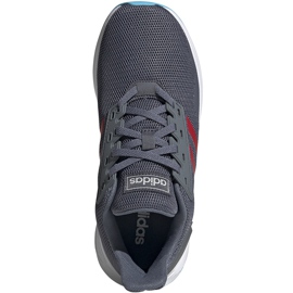 Sapatos infantis Adidas Duramo 9 K cinza-vermelho EG7899 1