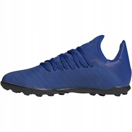 Chuteiras Adidas X 19.3 Tf Junior EG7172 azul azul 1