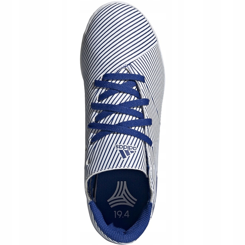 Chuteiras Adidas Nemeziz 19.4 In Jr branco e azul EF1754 multicolorido 1