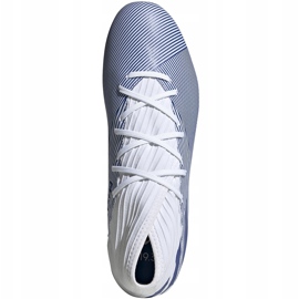 Chuteiras adidas Nemeziz 19.3 Fg branco e azul EG7202 multicolorido 1