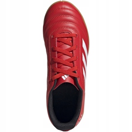 Chuteiras vermelhas Adidas Copa 20.4 In Jr EF1928 vermelho vermelho 1