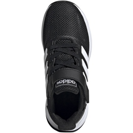Sapatos infantis Adidas Runfalcon C preto e branco EG1583 1