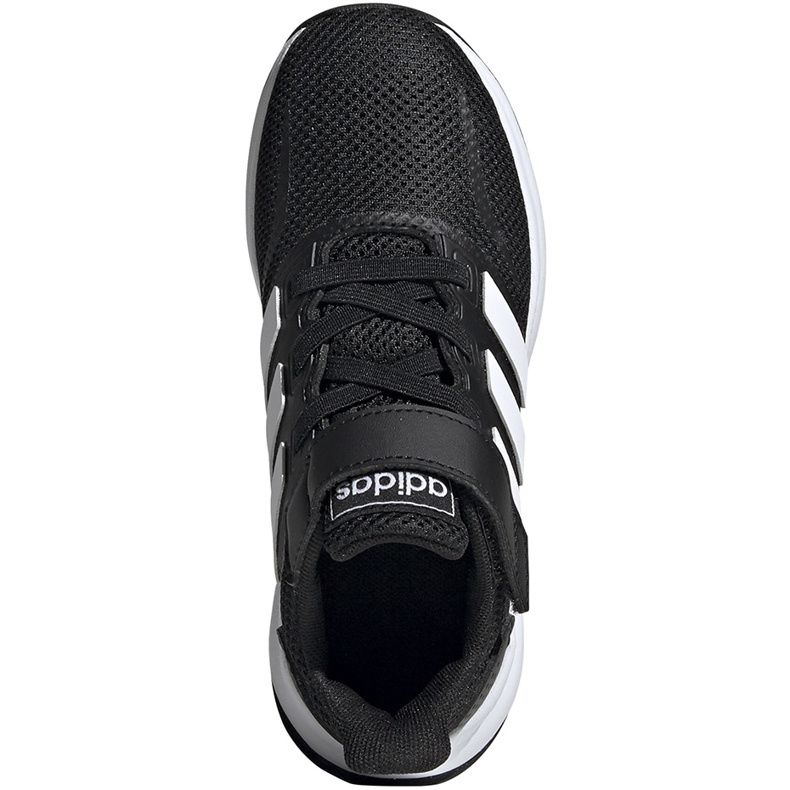 Sapatos infantis Adidas Runfalcon C preto e branco EG1583 1