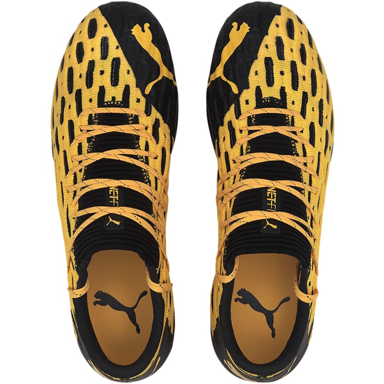 Chuteiras Puma Future 5.1 Netfit Low Fg Ag amarelo 105791 02 2