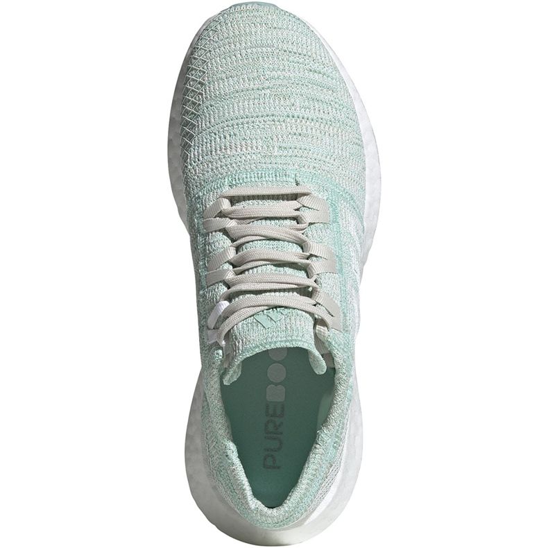 Sapatos de hortelã Adidas Pureboost Go W B75827 cinza verde 1
